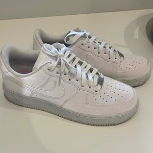 Nike Air Force ones iridescent